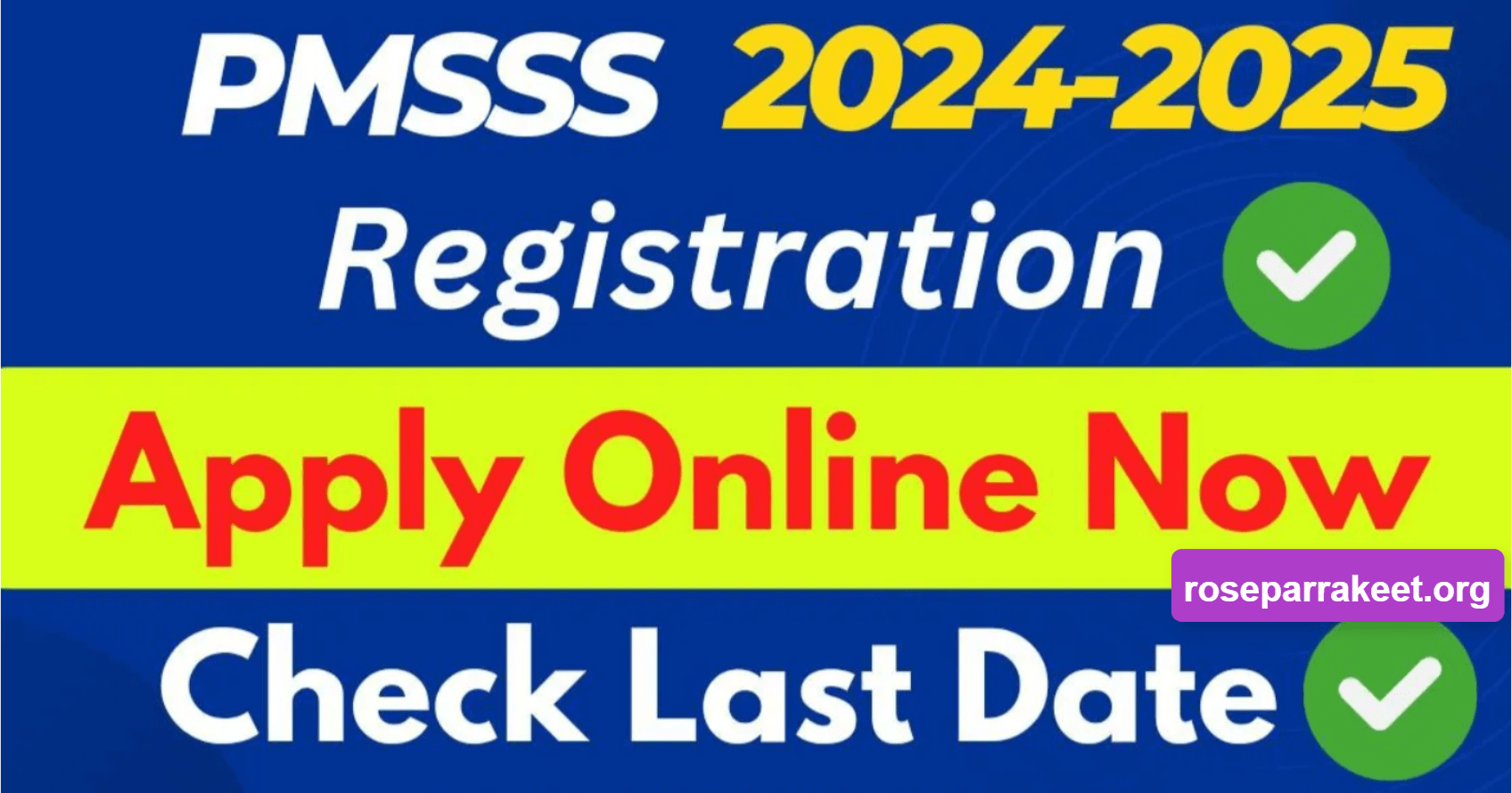 PMSSS 2024-25 Registration Process